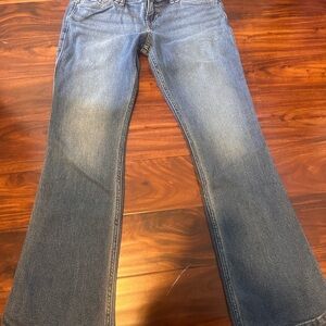 Hollister Blue Boot Cut Jeans with Faded Denim
